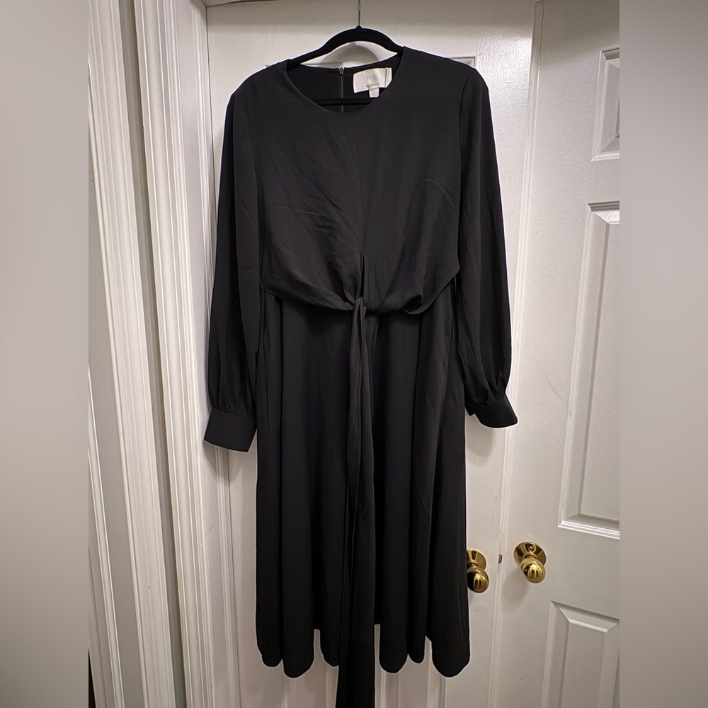 NWT BOSS Black Long Sleeve Dress
